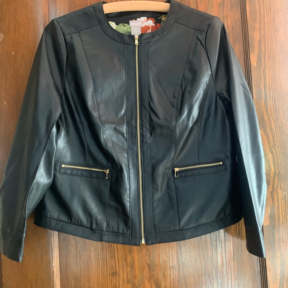 Brand new with tag faux leather jacket!